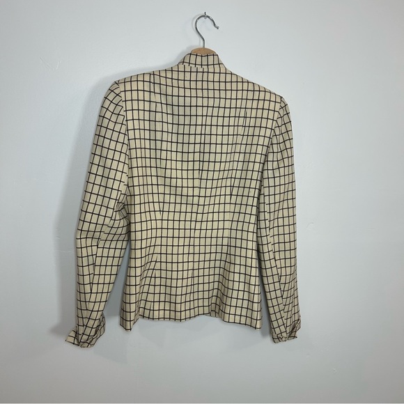 Vintage grid print blazer - Picture 4 of 4